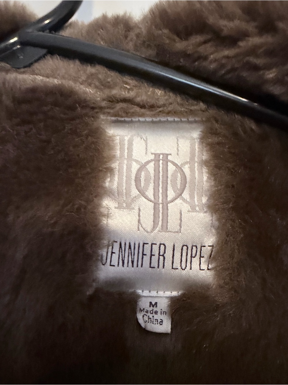 Jennifer Lopez Faux Shearling Waterfall Coat – Size M - Picture 2 of 5